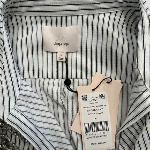 Striped Black and White Women's Jacket - Picture 6 of 6